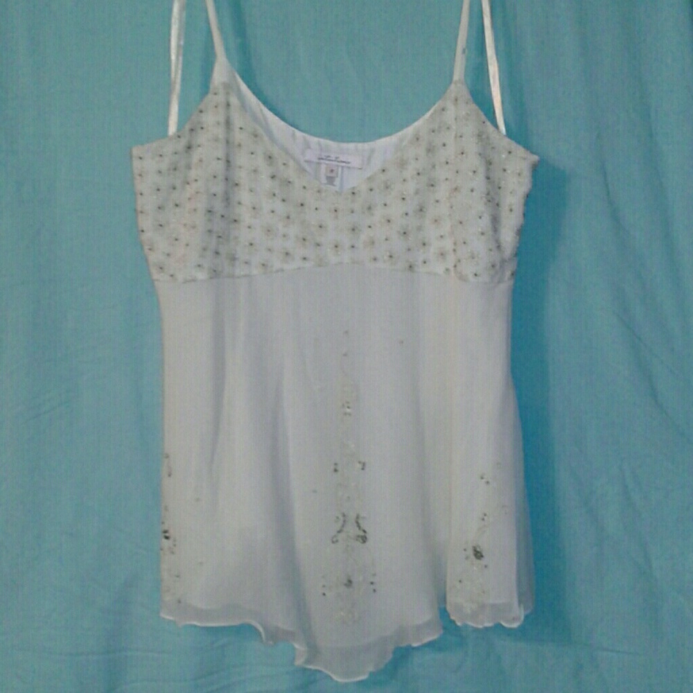 100% silk. Beaded shirt